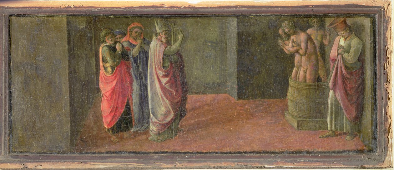 St. Nicholas Resurrects Three Murdered Youths, (in the Martelli Chapel) by Fra Filippo Lippi