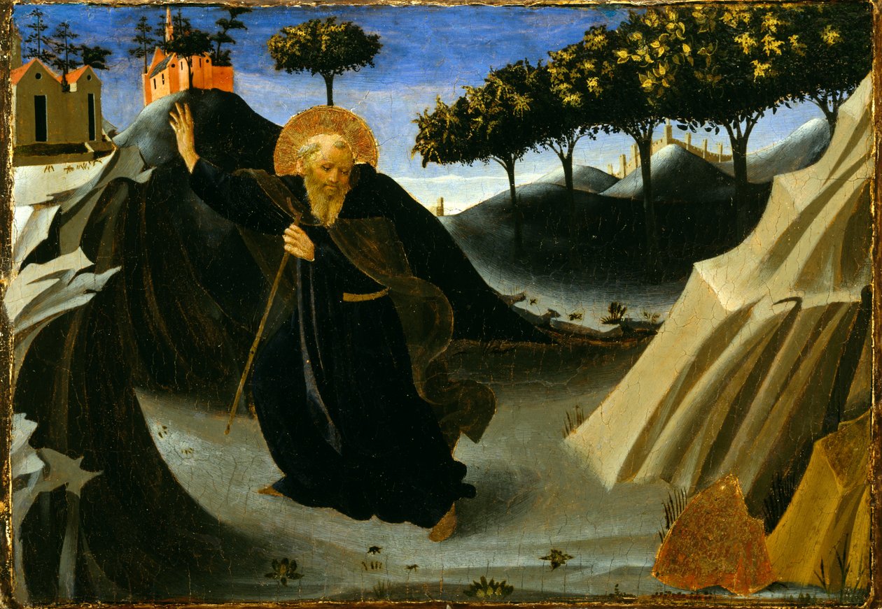 Saint Anthony Shunning the Mass of Gold by Fra Angelico