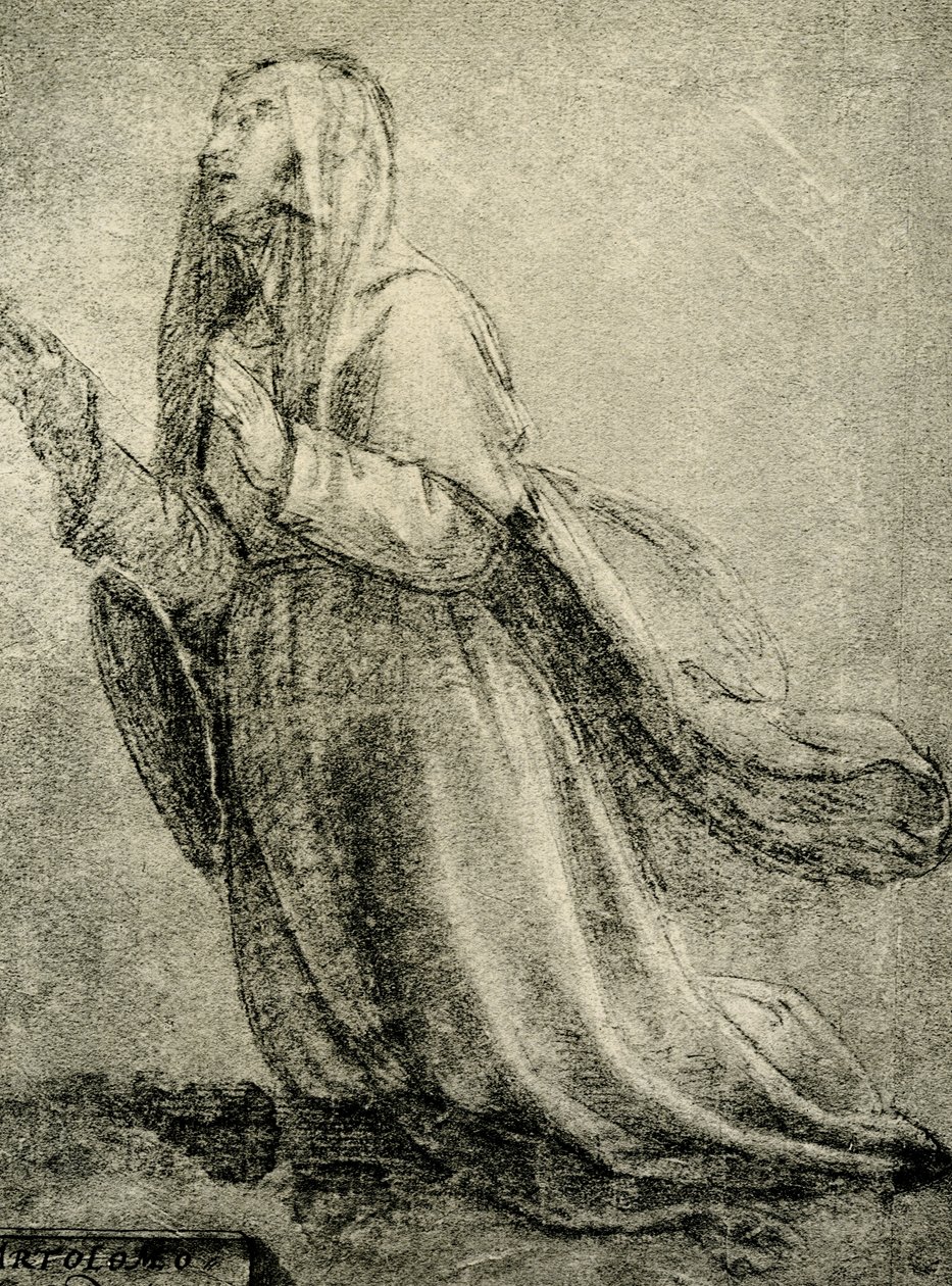Study on St. Catherine of Siena by Fra Bartolomeo