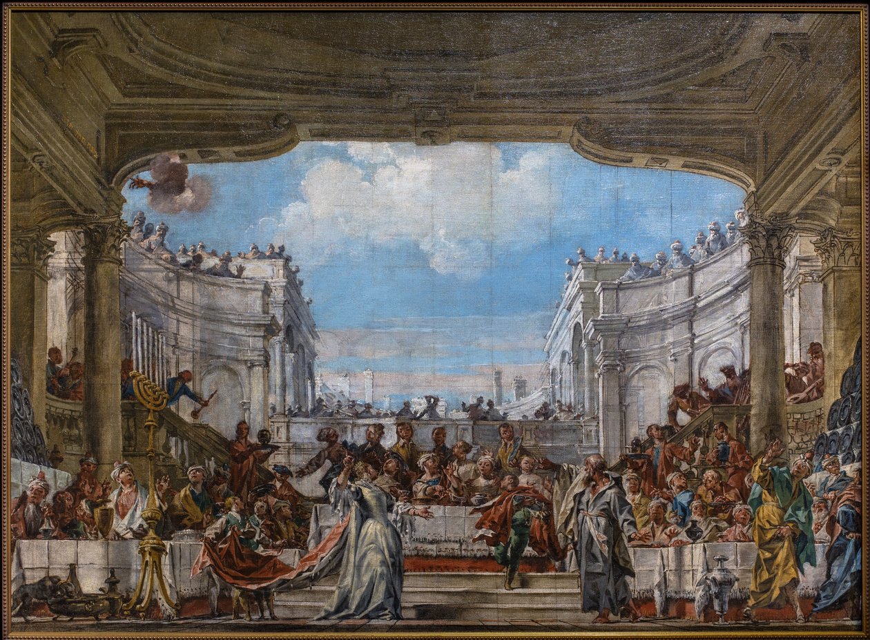 The Feast of Balthazar by Fra Stefano da Carpi (1710 1796)