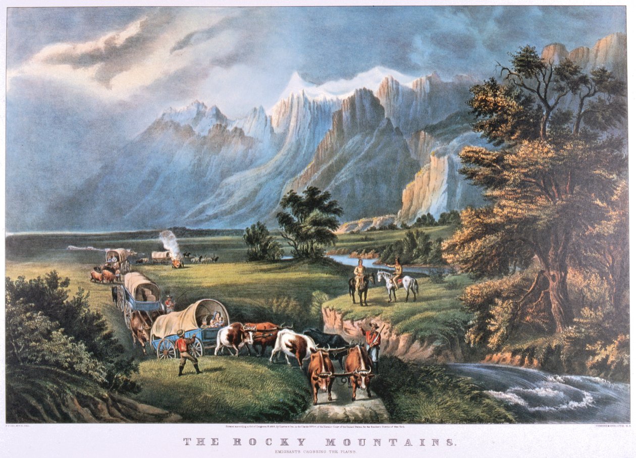 The Rocky Mountains by Frances Flora Bond Palmer