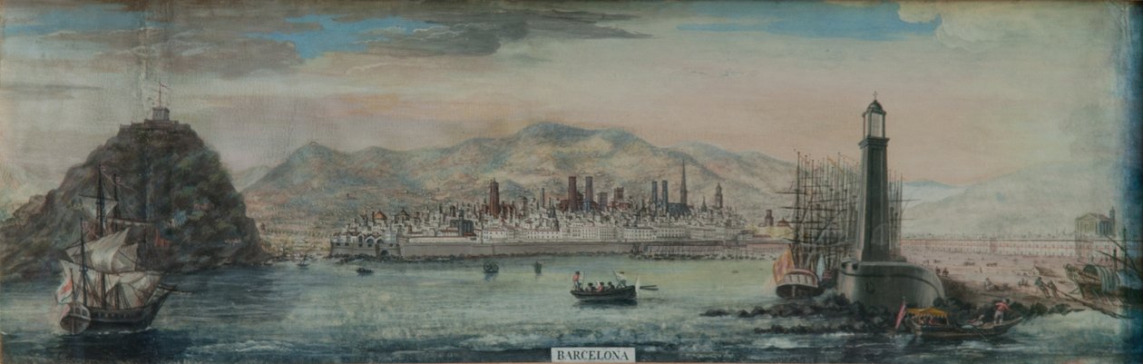Barcelona from the water by Francesc Fontanals