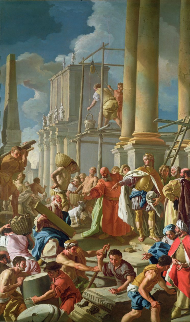 Classical Construction Scene by Francesco de Mura