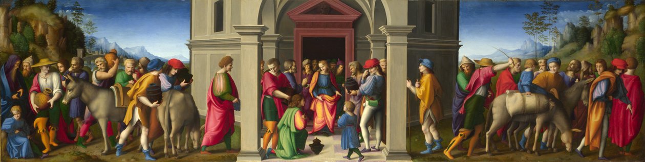 Joseph Receives His Brothers on Their Second Visit to Egypt by Francesco Ubertini Bacchiacca