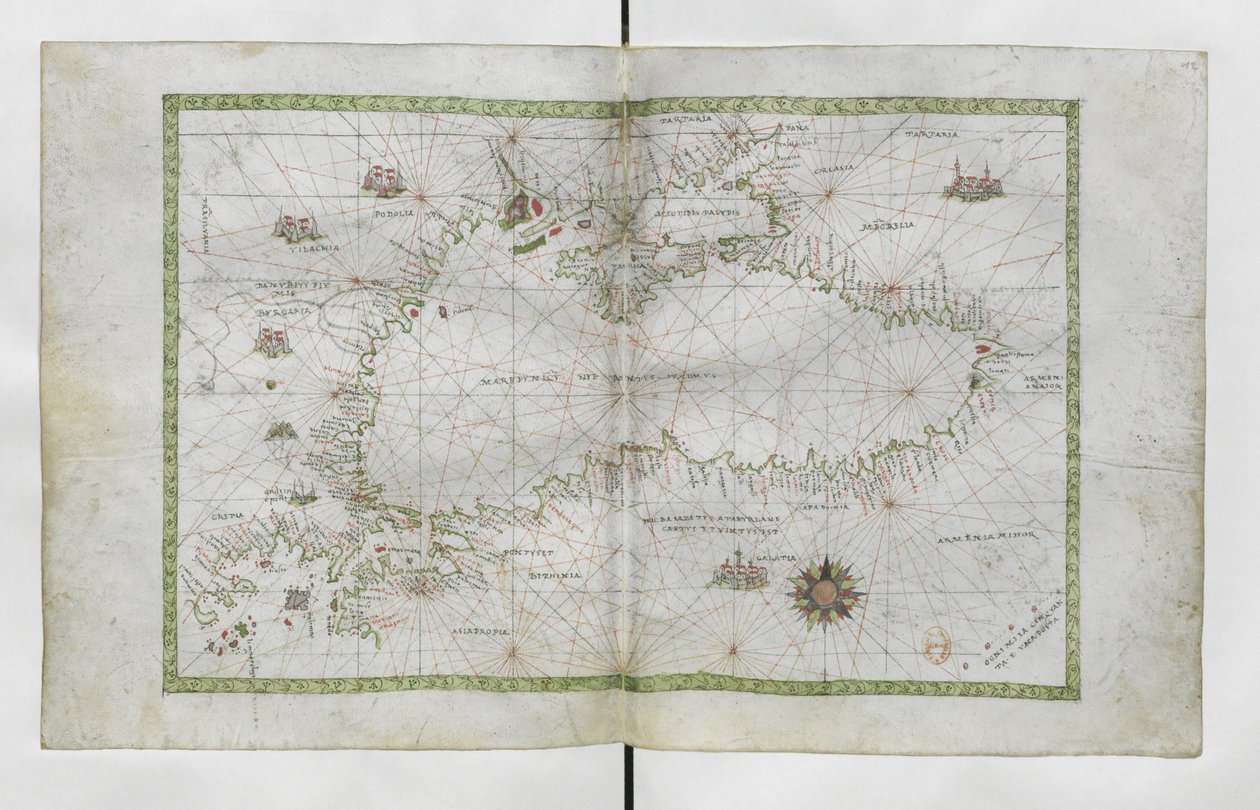 Black Sea from Nautical Atlas of the World by Francesco Ghisolfi