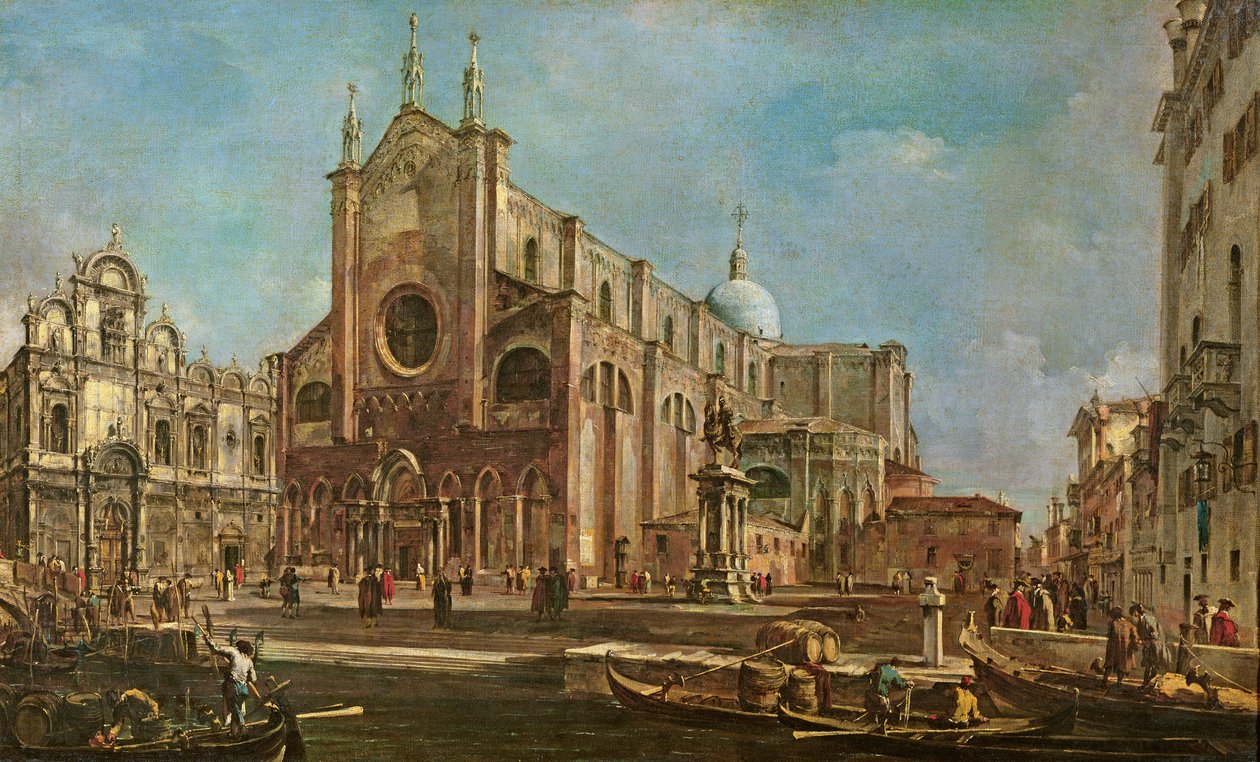 Campo dei Santi Giovanni e Paolo and the Scuola Grande di San Marco, Venice by Francesco Guardi