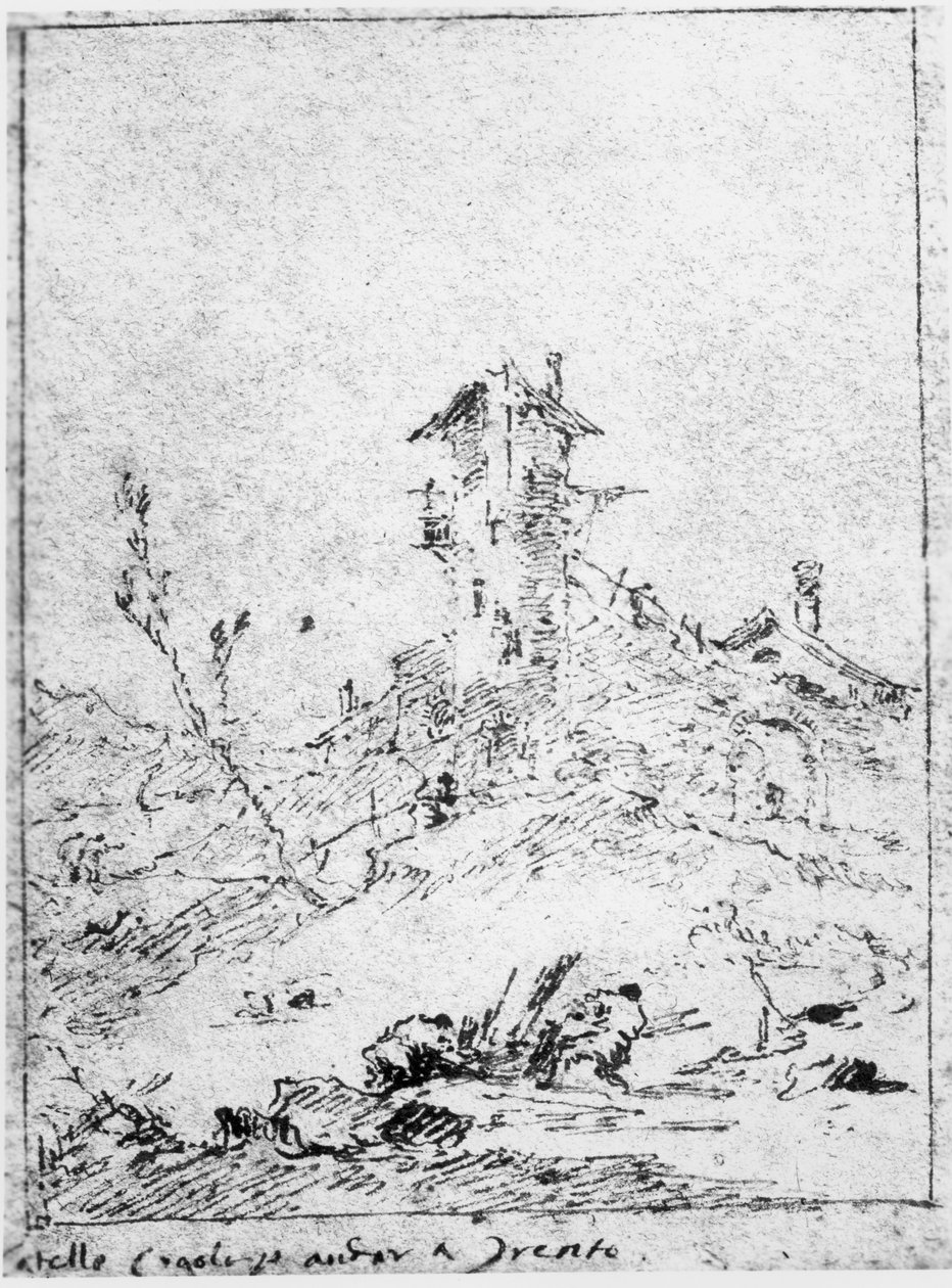 Castel Cogolo Per Andar a Trento by Francesco Guardi