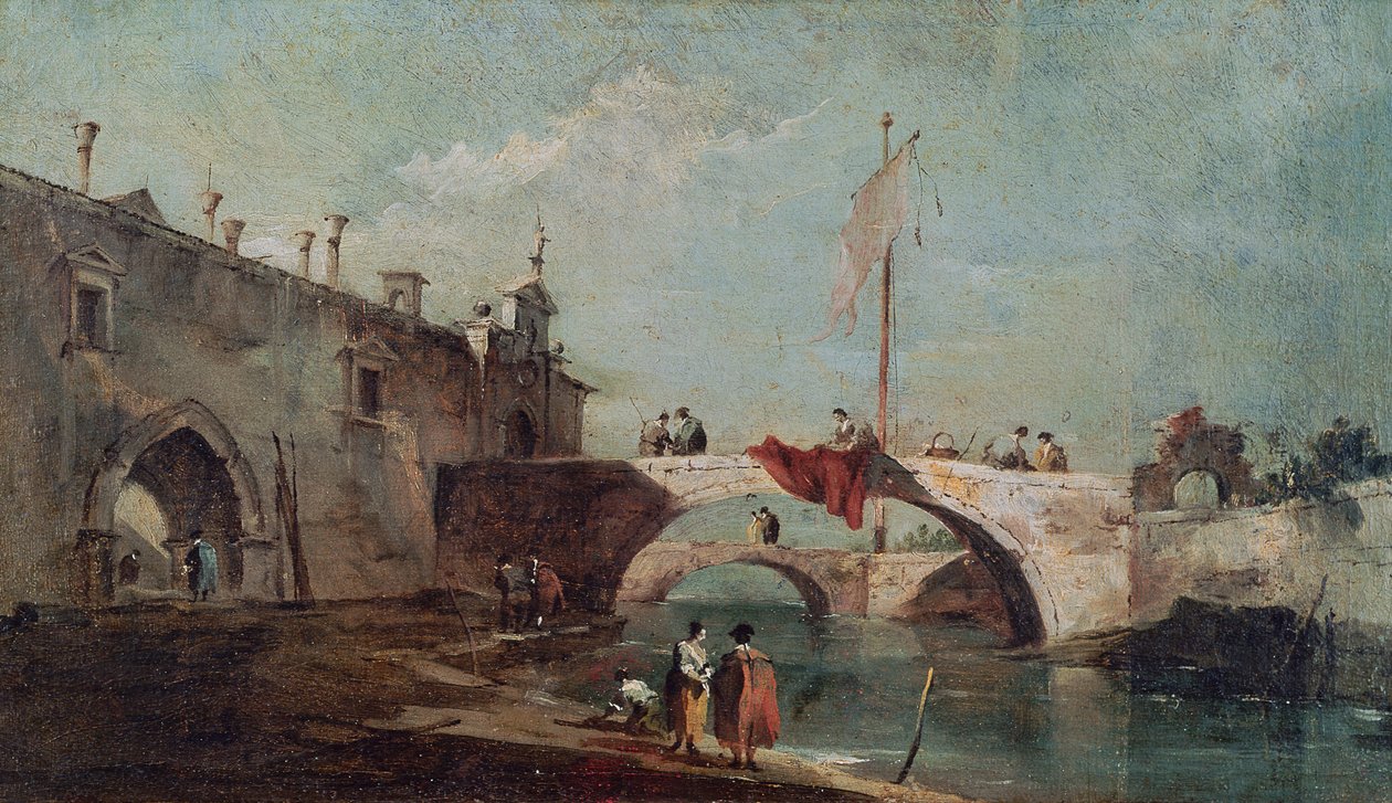 Landscape with a Canal by Francesco Guardi