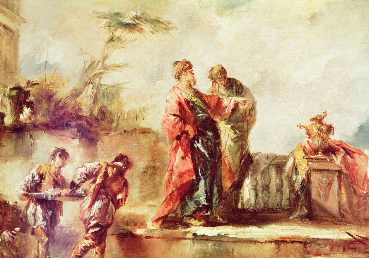 The Marriage of Tobias (detail) by Francesco Guardi