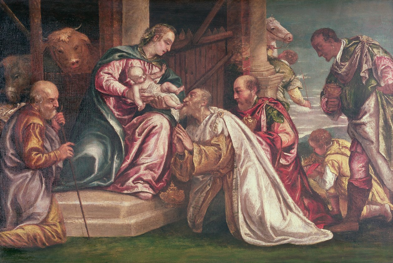 Adoration of the Magi by Francesco Montemezzano