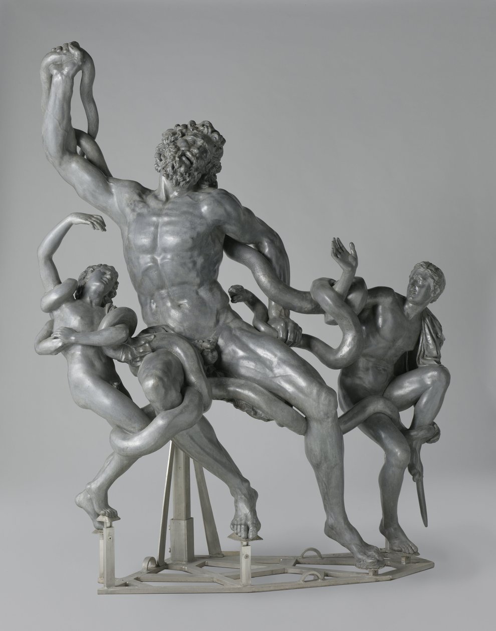 The Trojan Priest Laocoön and His Sons Fighting Against Sea Serpents by Francesco Righetti