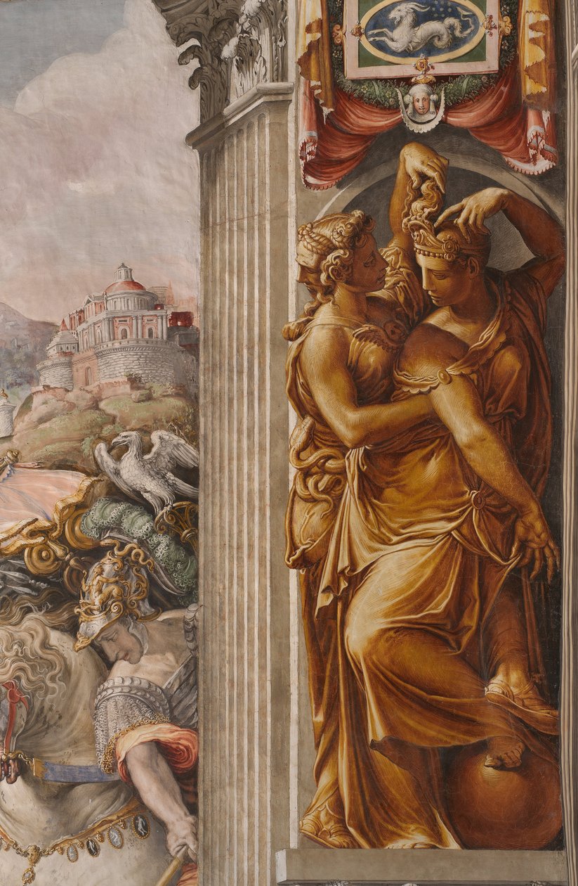 Time as Prudence Seizes Occasion by the Hair by Francesco de Rossi Salviati Cecchino