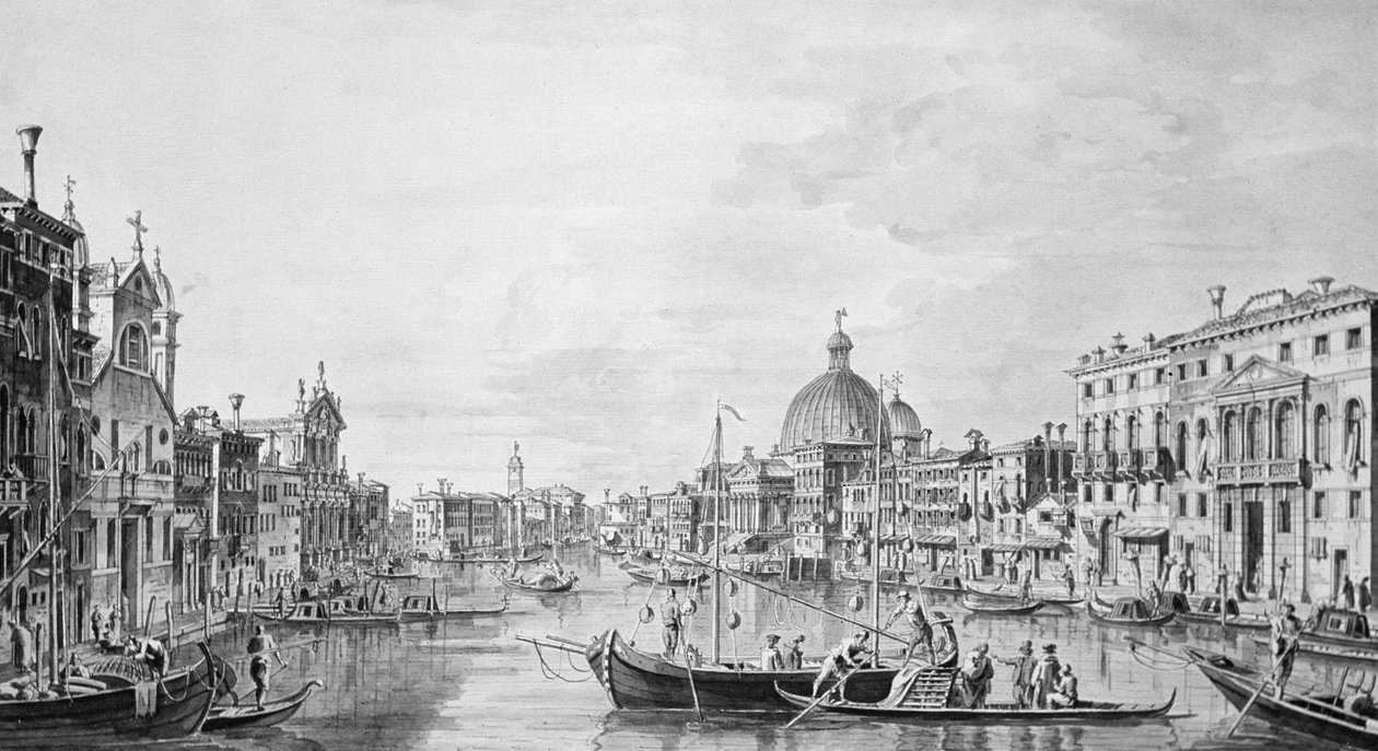 View of the Grand Canal, Venice, c.1800 by Francesco Triconi
