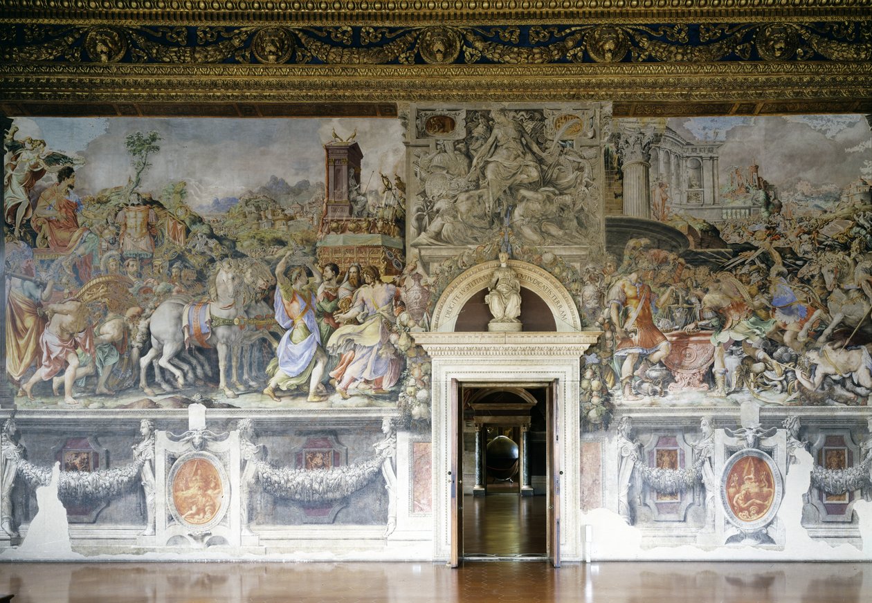 Wall in the Sala dell