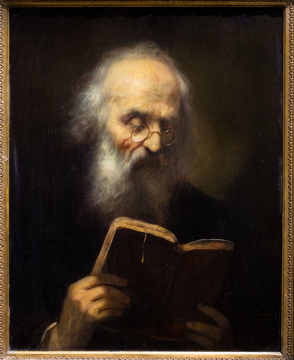Reading with Glasses by Francesco (1611 69) Giovani