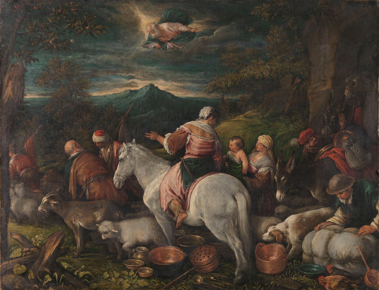 Abraham Leaves Haran by Francesco (attr. to) Bassano