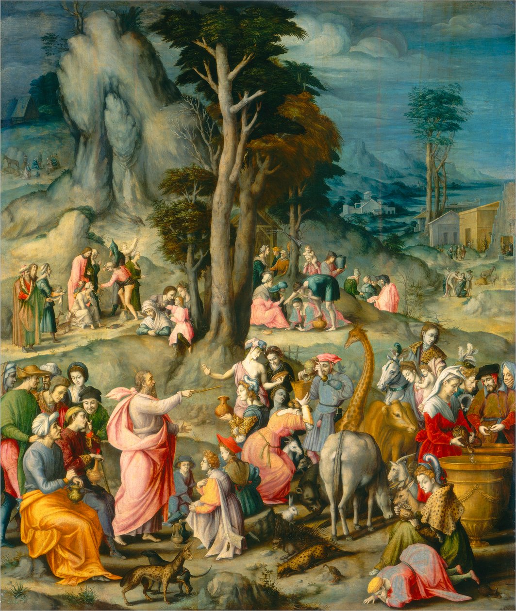 The Gathering of the Manna by Francesco Bacchiacca