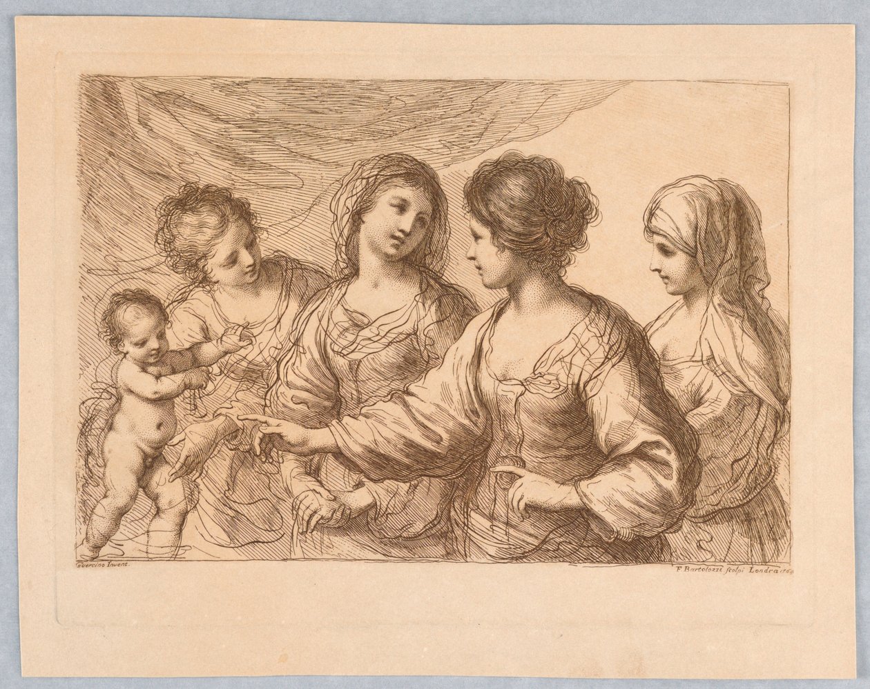 Four Women with a Boy by Francesco Bartolozzi