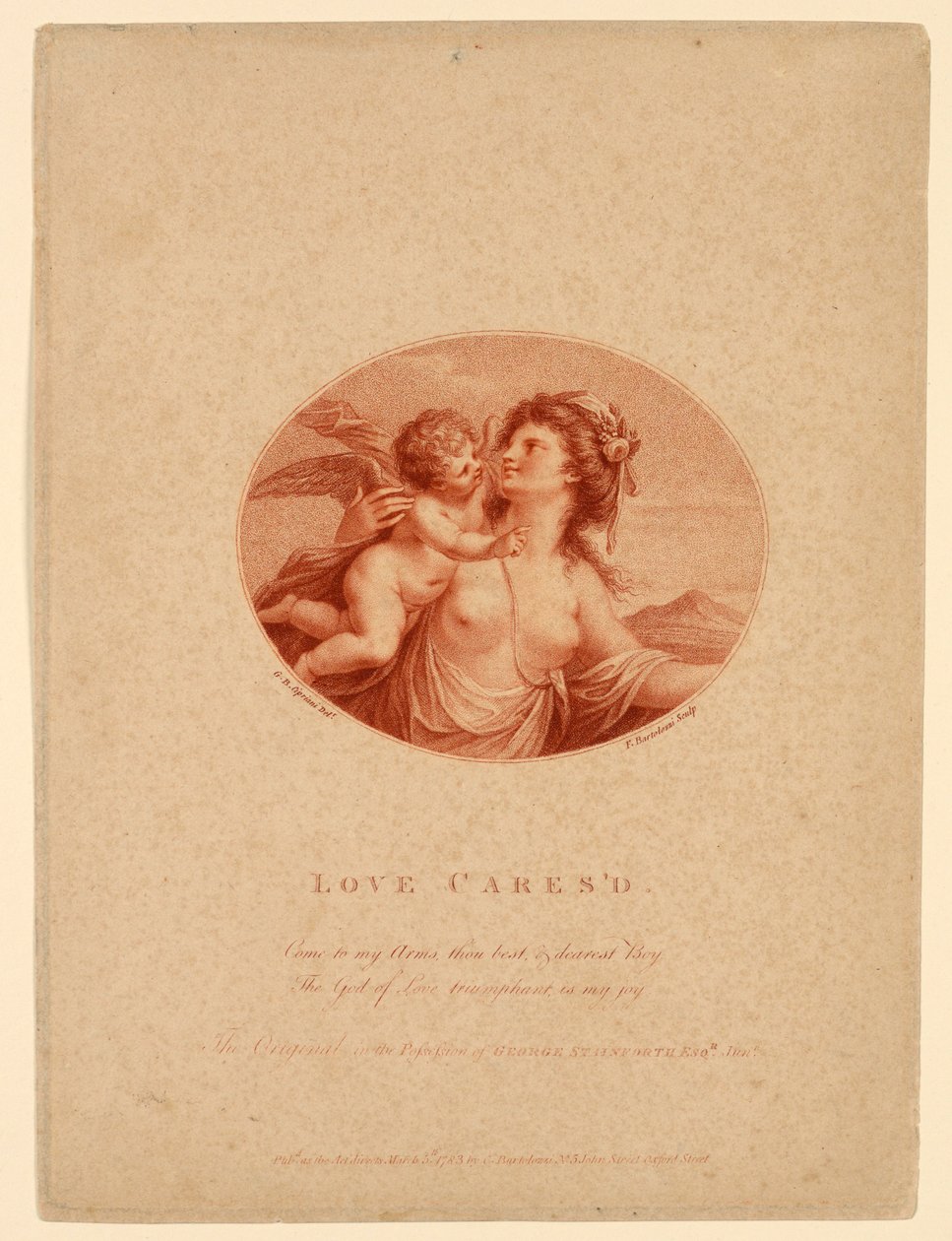 Love Caressed by Francesco Bartolozzi