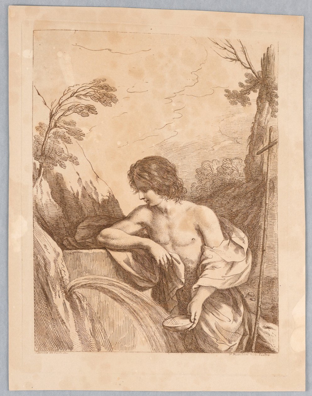 Saint John in the Wilderness by Francesco Bartolozzi
