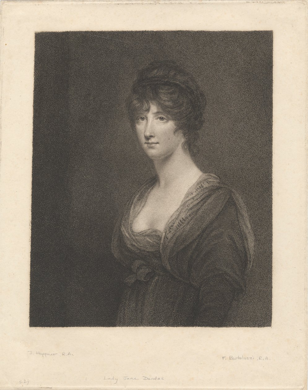 The Right Honorable Lady Jane Dundas by Francesco Bartolozzi