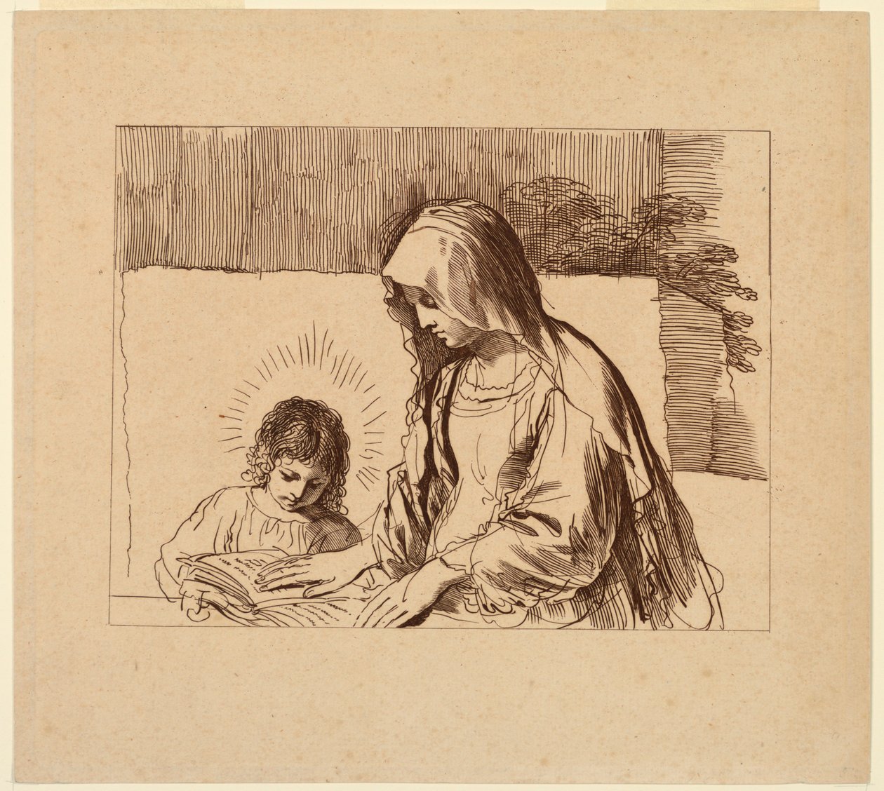 The Virgin Teaching the Infant Jesus by Francesco Bartolozzi