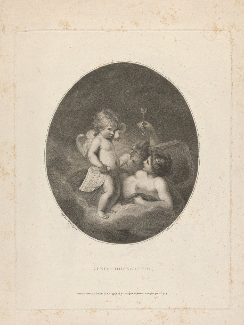 Venus Childing Cupid by Francesco Bartolozzi