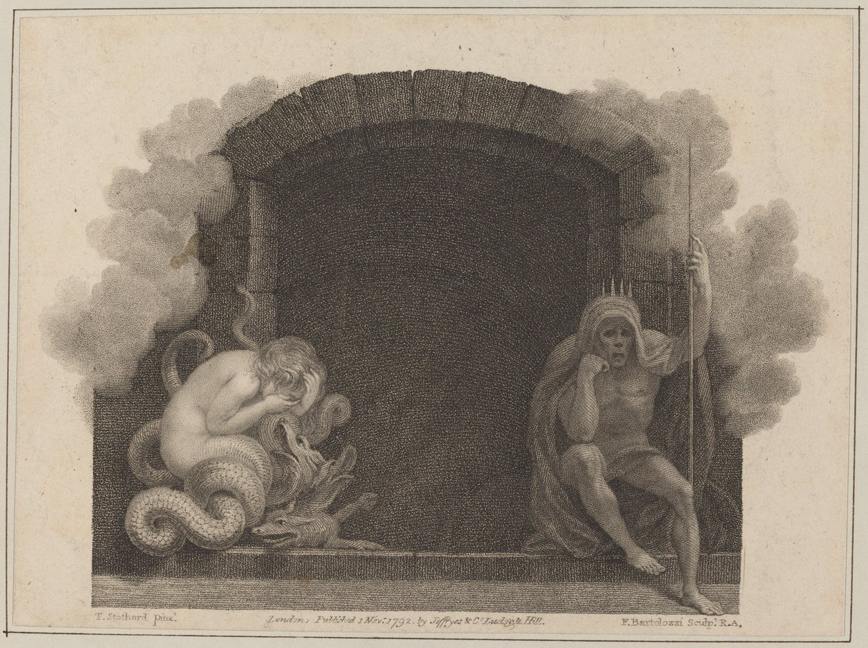 The Tomb of Death by Francesco Bartolozzi after Thomas Stothard