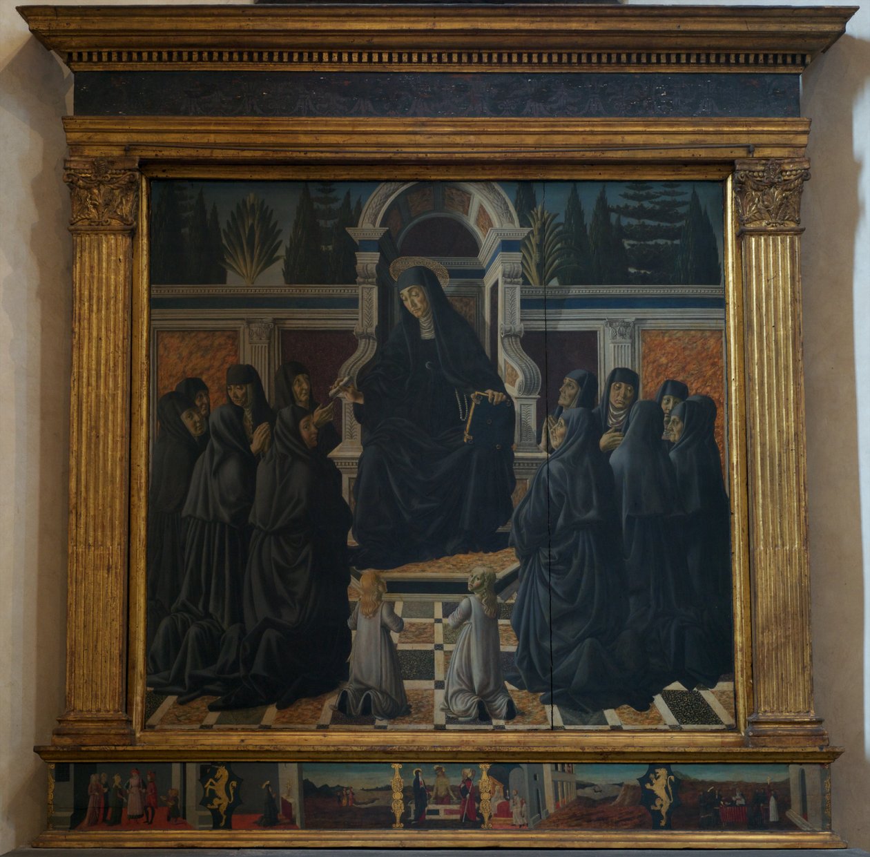 Santa Monica with Augustinian Sisters, 1470 by Francesco Botticini