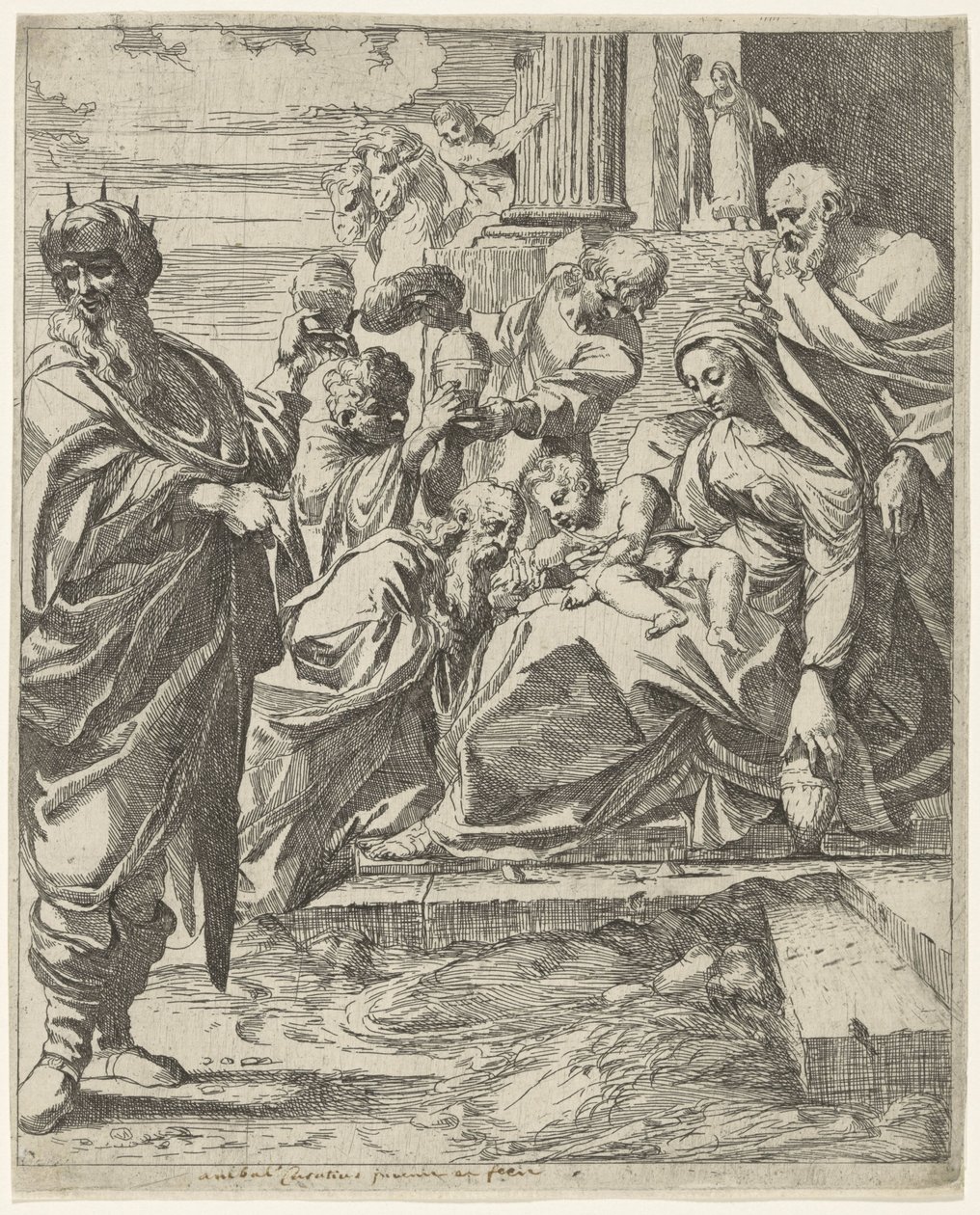 Adoration of the Kings by Francesco Brizio (attributed to)