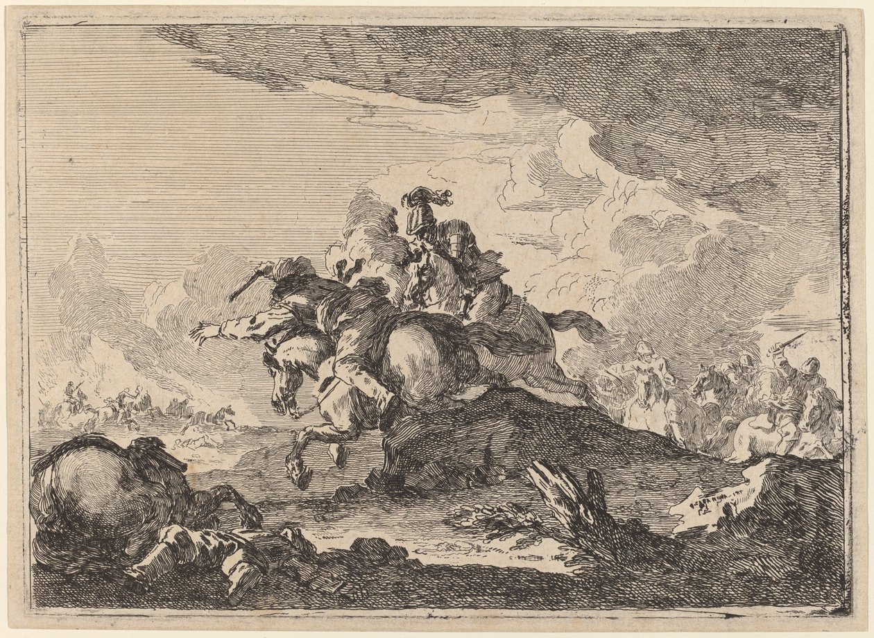 Cavalry Battle by Francesco Casanova