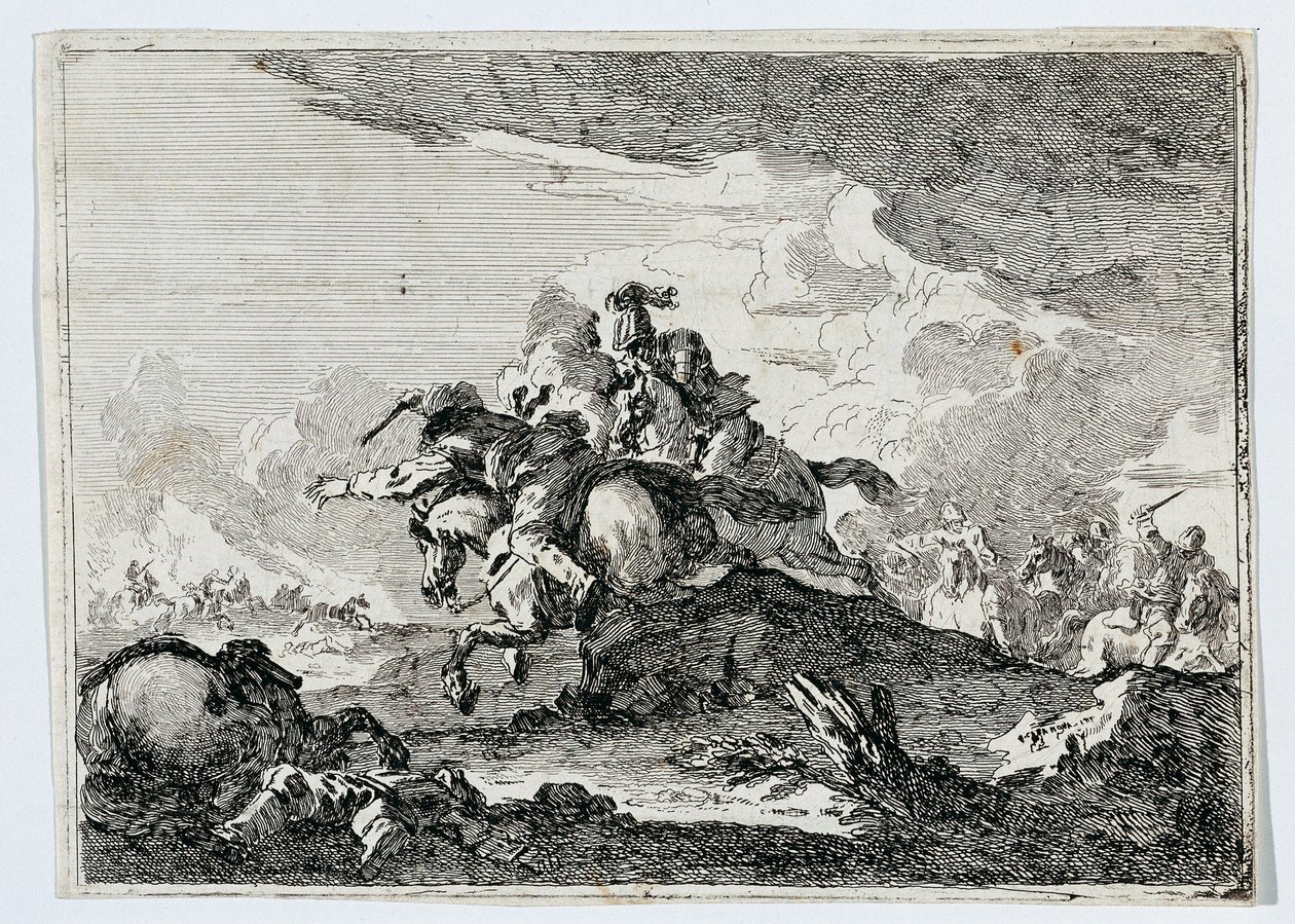 Cavalry Skirmish by Francesco Casanova