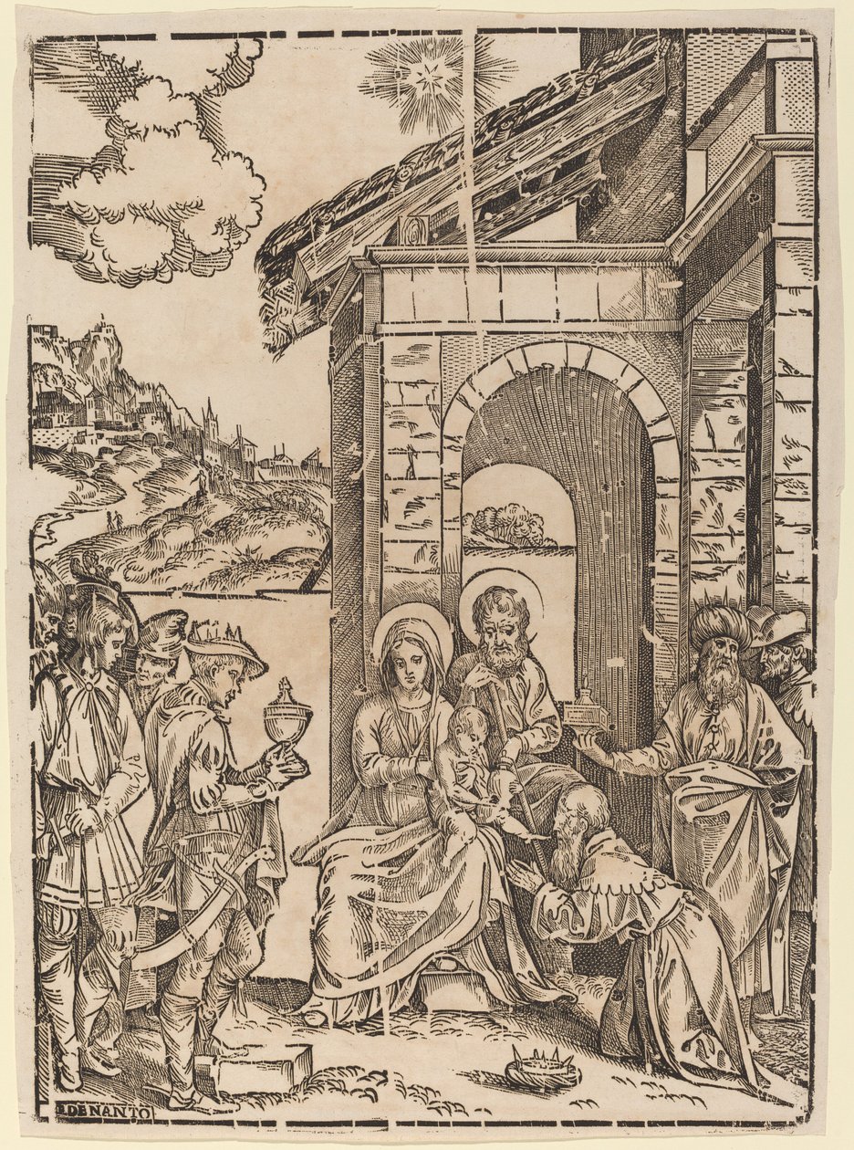 The Adoration of the Magi by Francesco Denanto