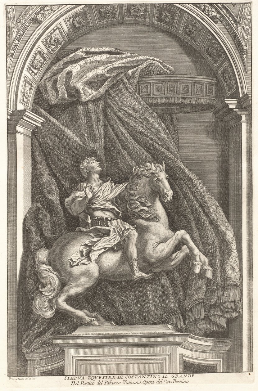 Statue of Constantine, 1704-1742 by Francesco Faraone Aquila