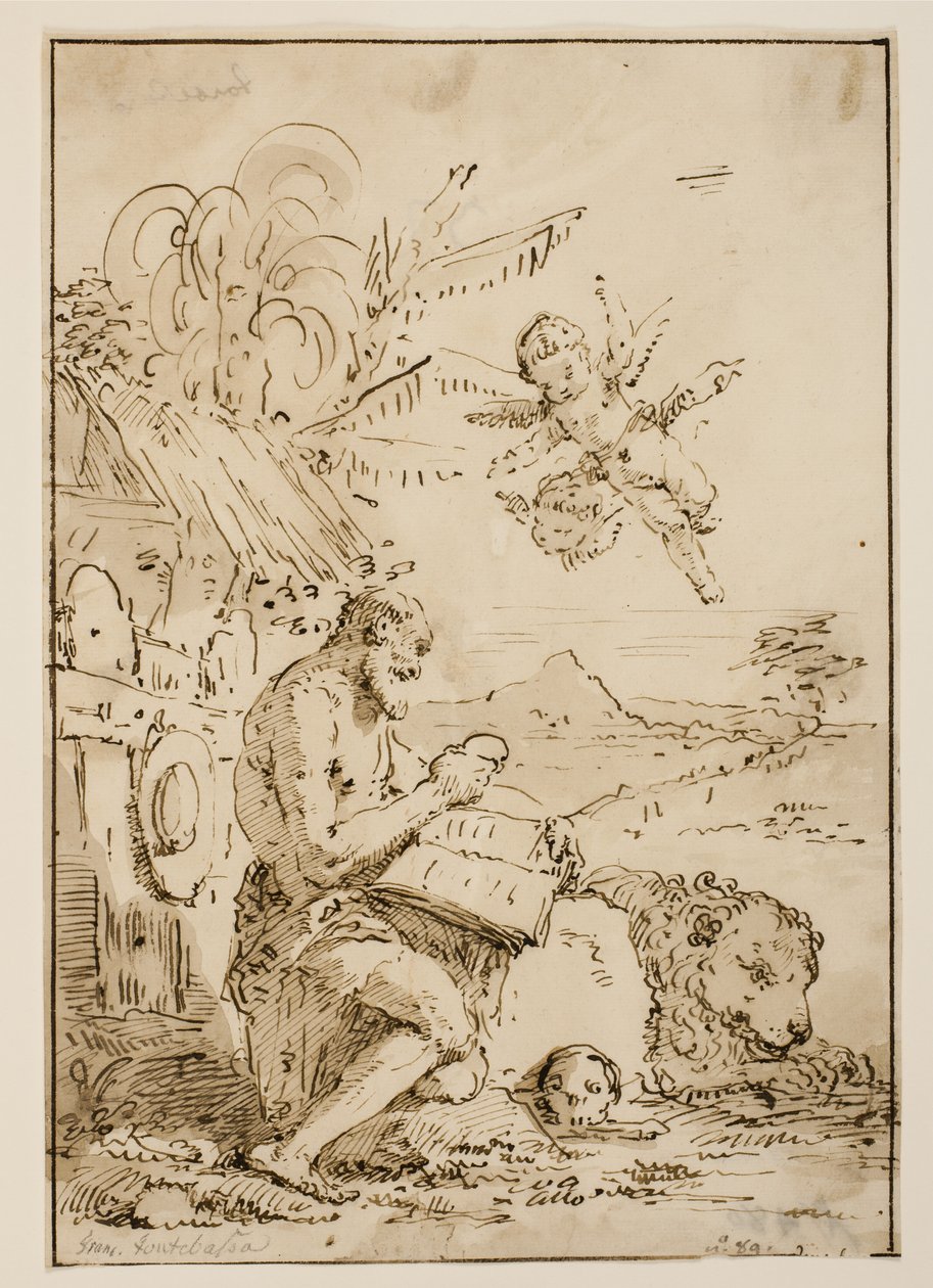 St Jerome in the Wilderness by Francesco Fontebasso