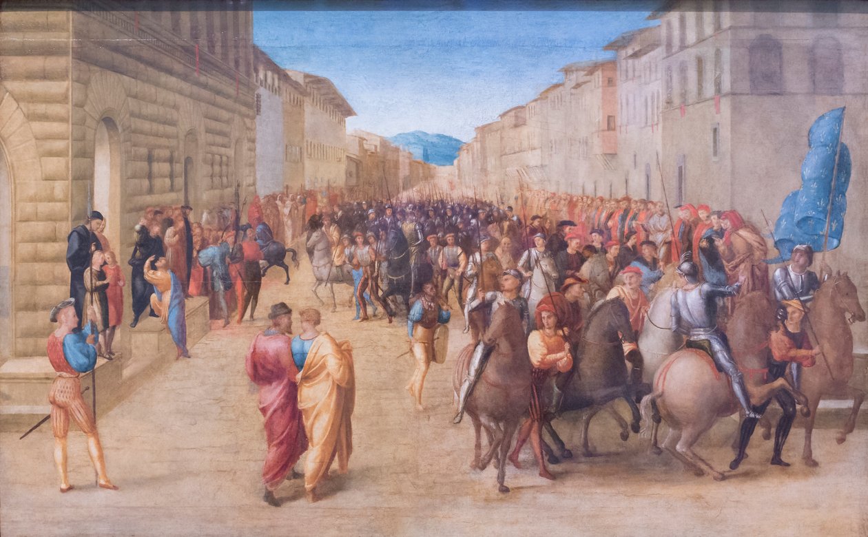 Entrance of Charles VIII to Florence by Francesco Granacci