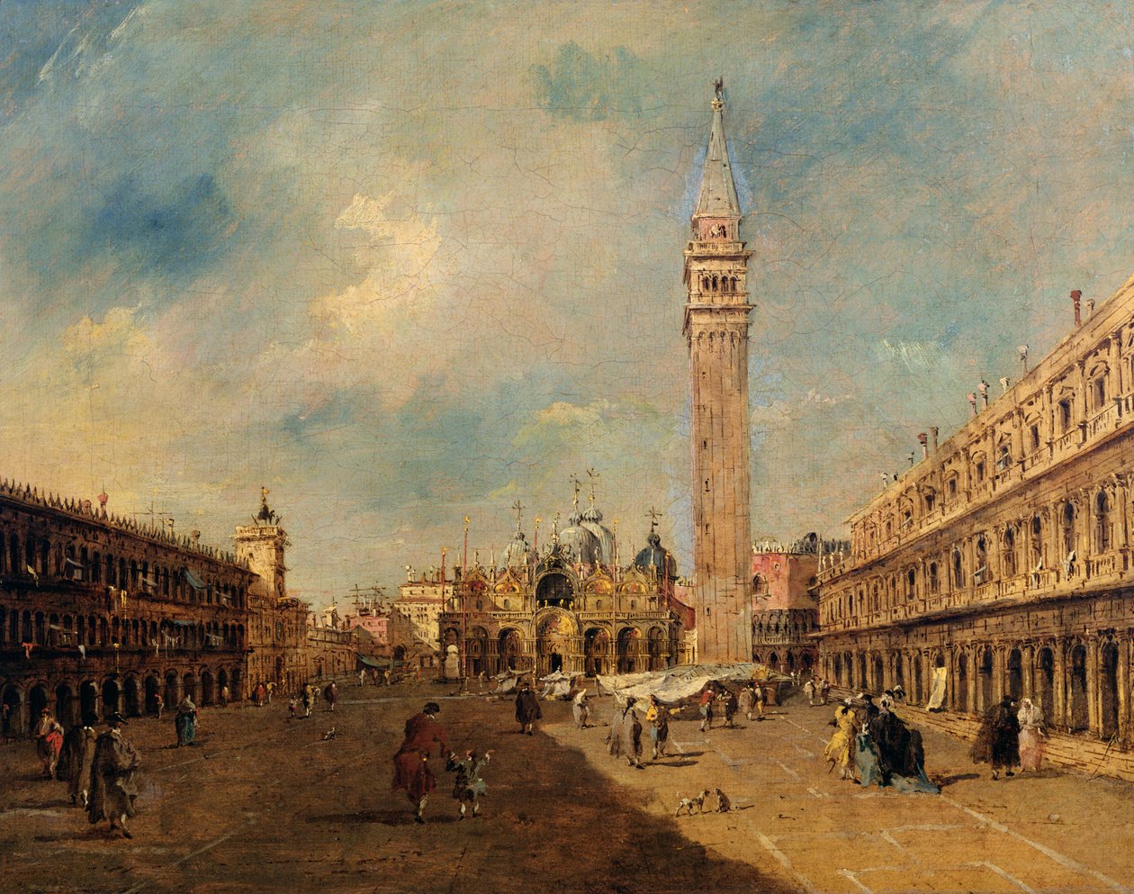 Piazza San Marco by Francesco Guardi