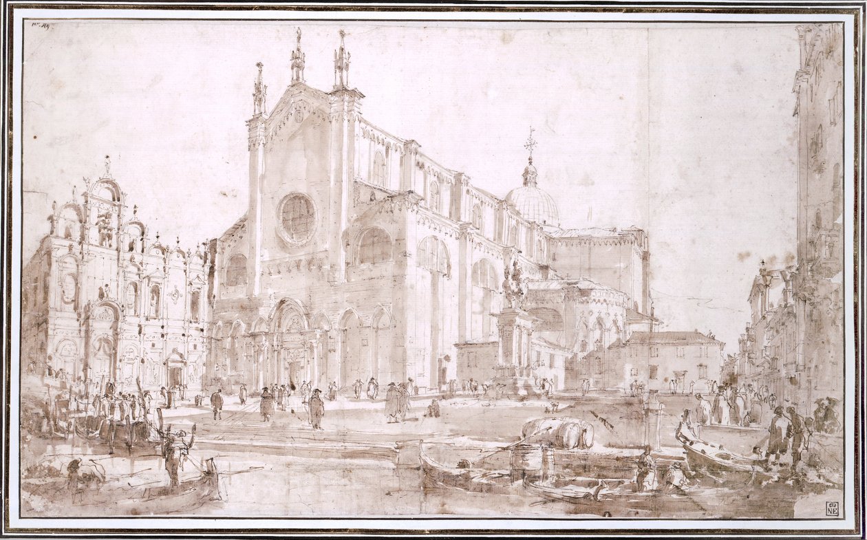 Santi Giovanni e Paolo by Francesco Guardi