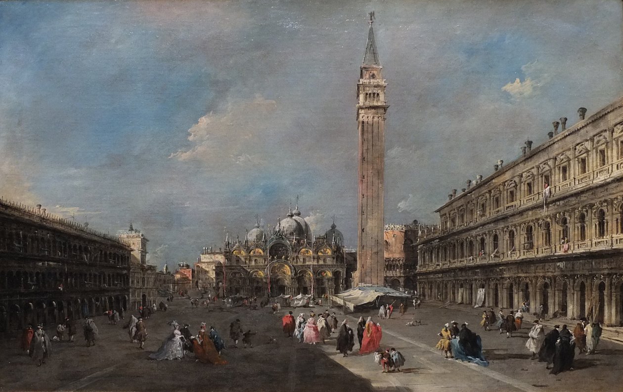 The Piazza San Marco, Venice by Francesco Guardi