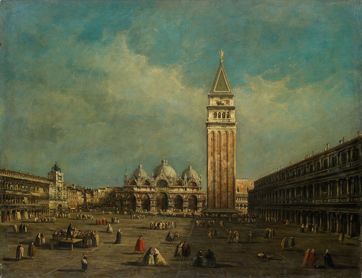 The Piazza San Marco in Venice by Francesco Guardi