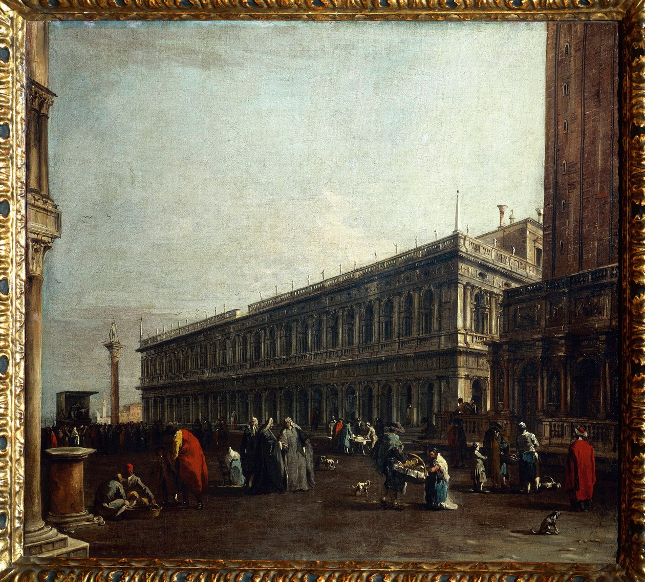View of the Piazzetta by Francesco Guardi