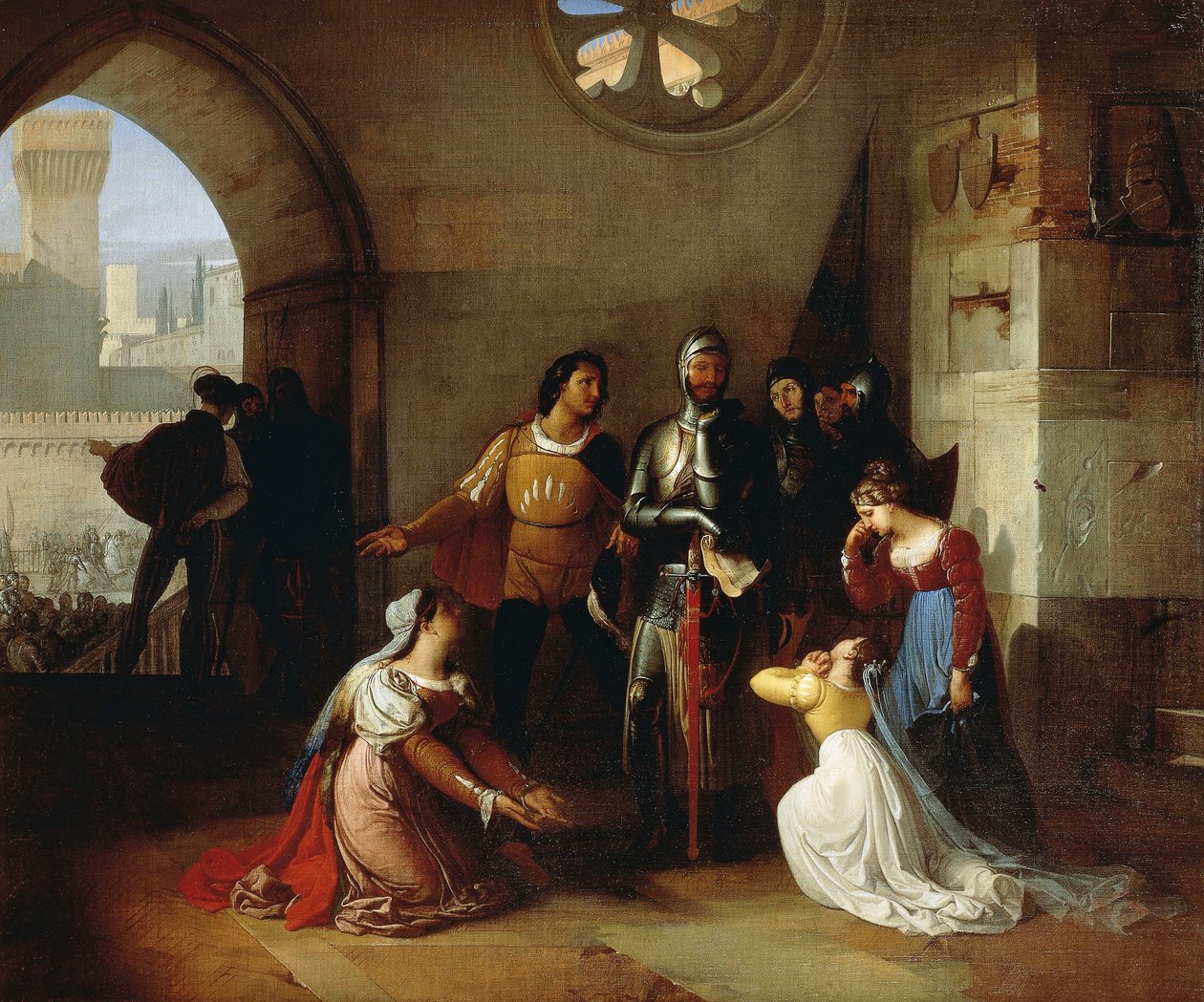 Peter Rossi, Imprisoned by the Scaligeri by Francesco Hayez