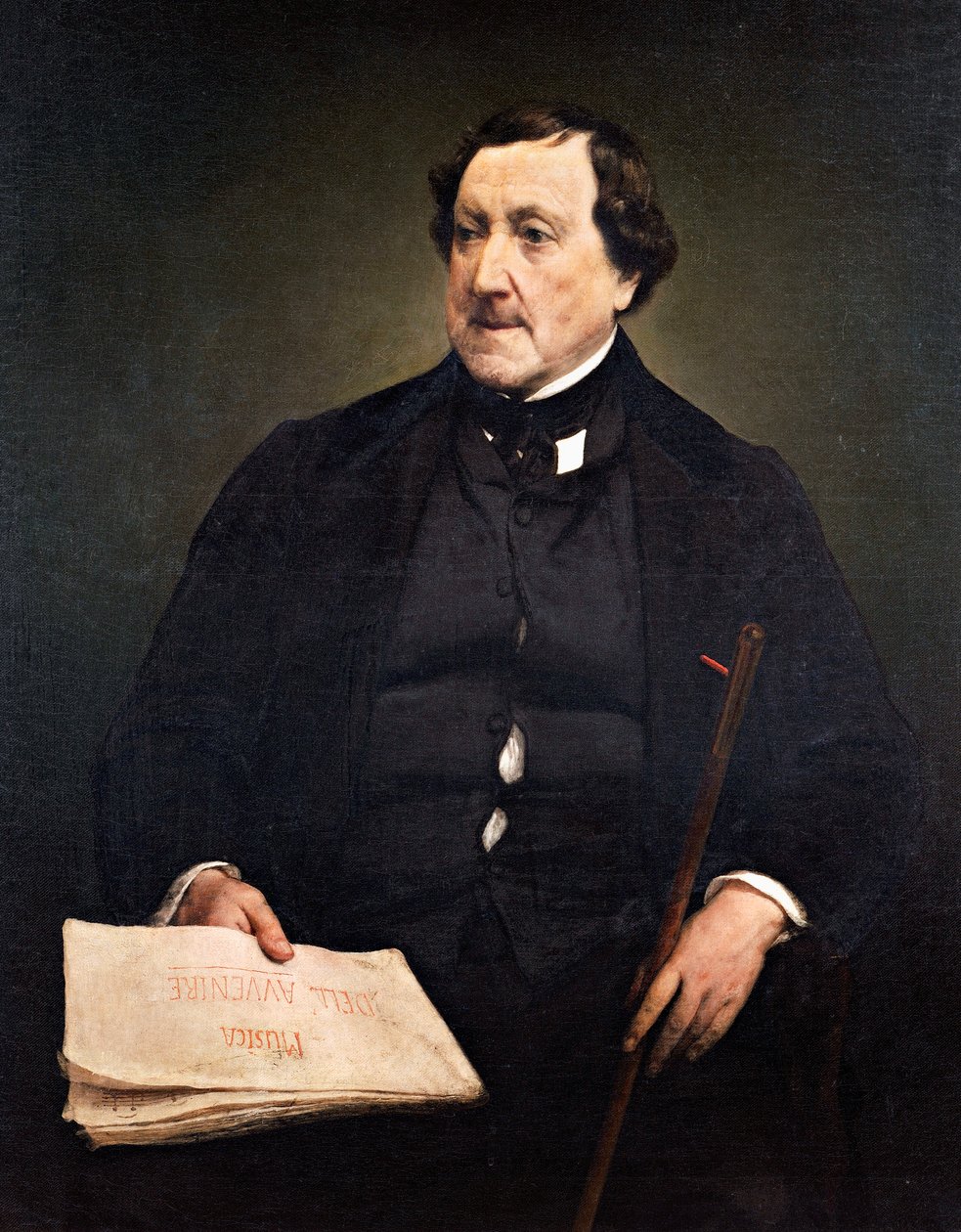 Portrait of Gioachino Rossini by Francesco Hayez
