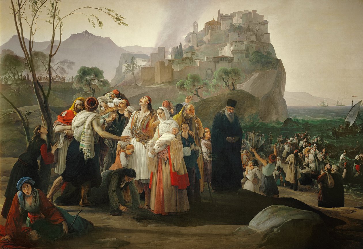 Refugees of Parga by Francesco Hayez
