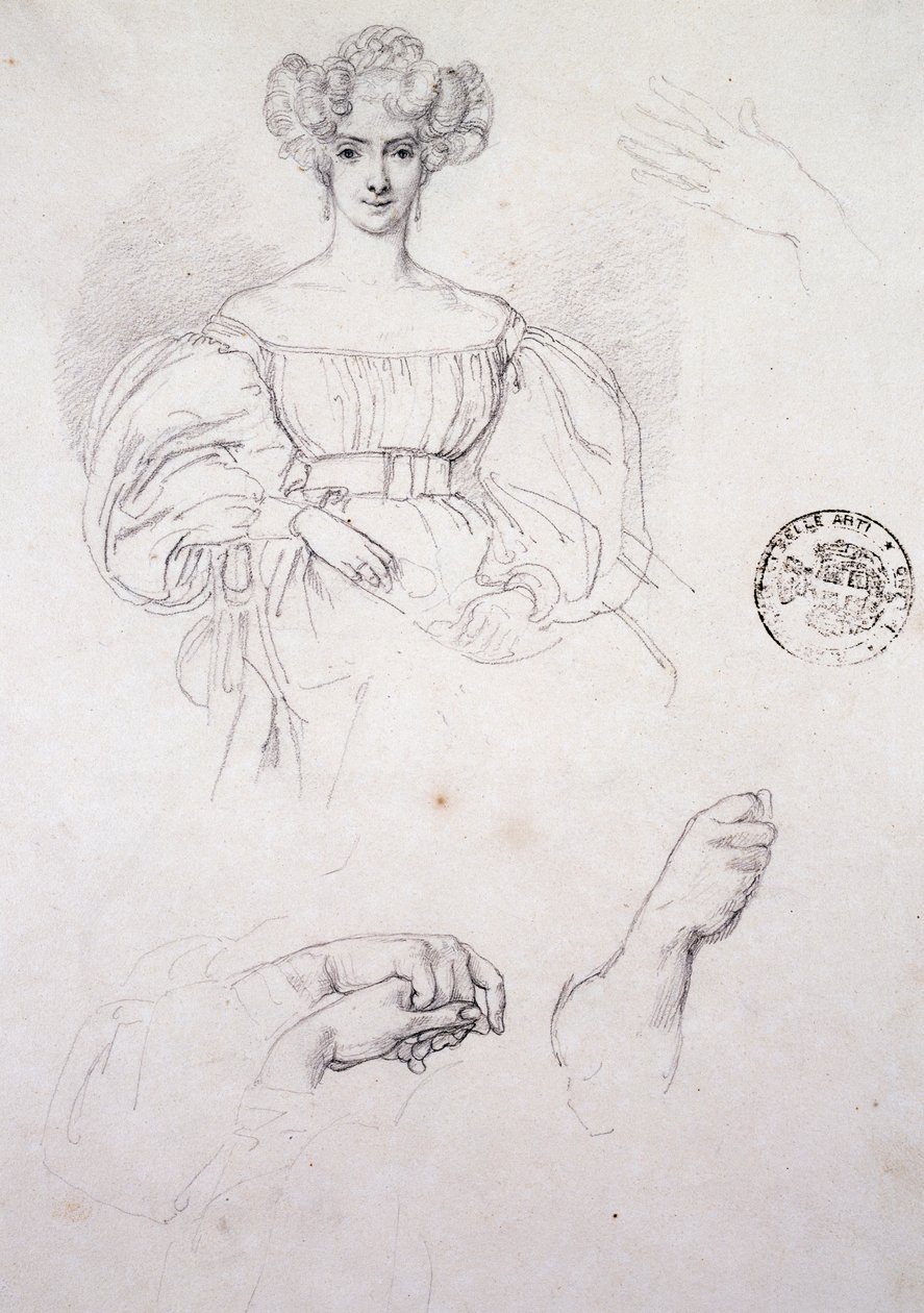 Study for Portrait of woman by Francesco Hayez