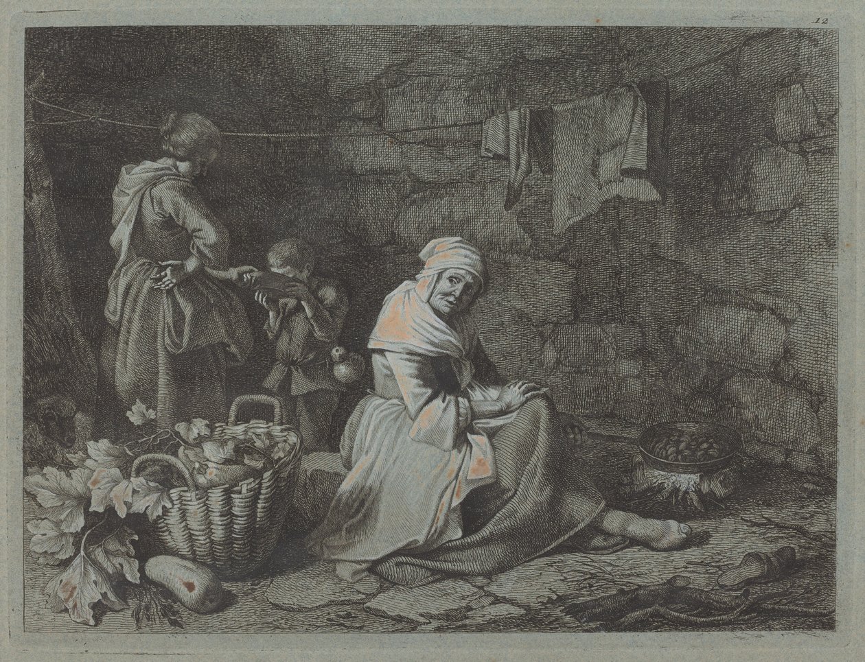 Interior of a House by Francesco Londonio