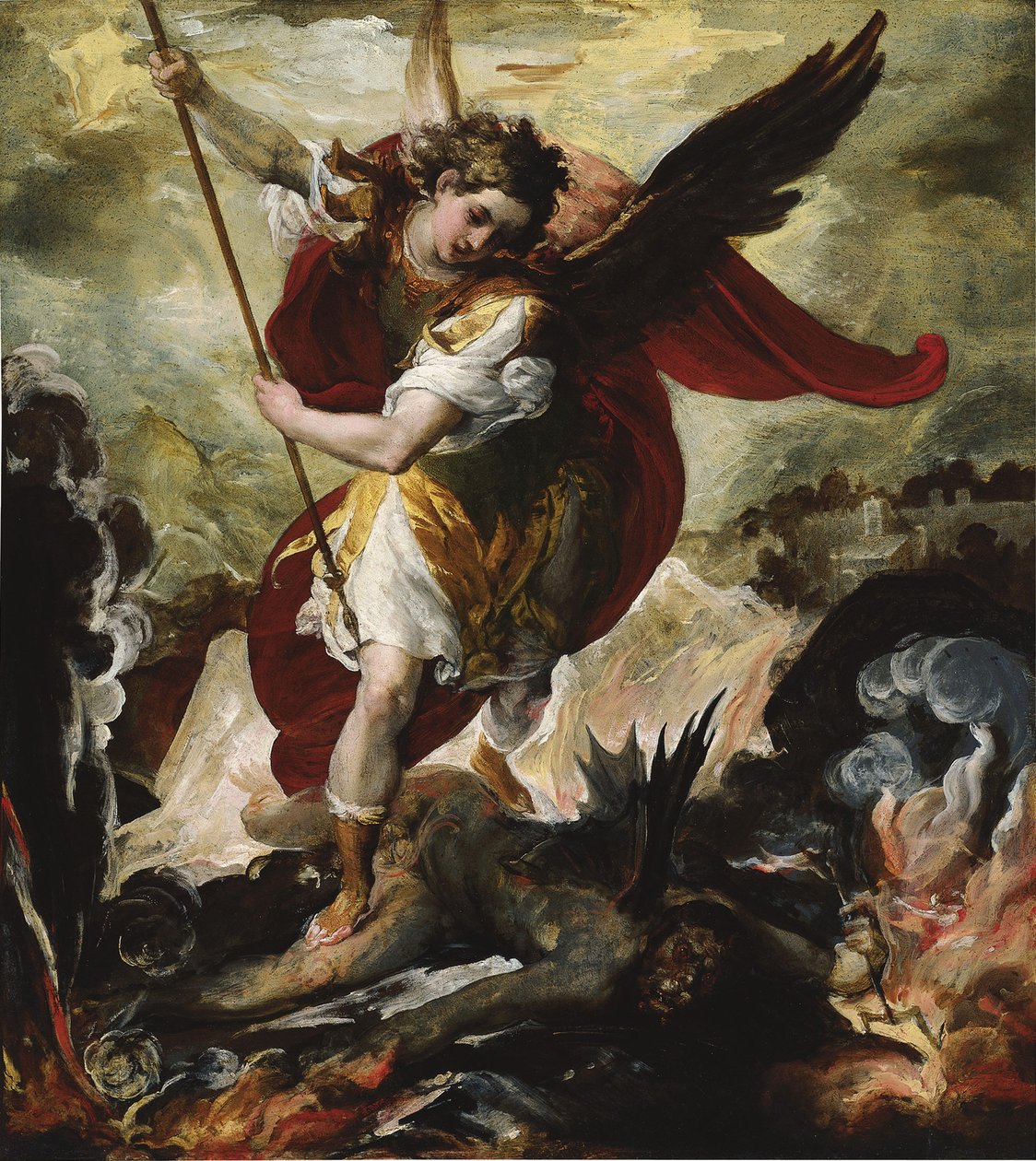 Saint Michael Vanquishing Satan by Francesco Maffei
