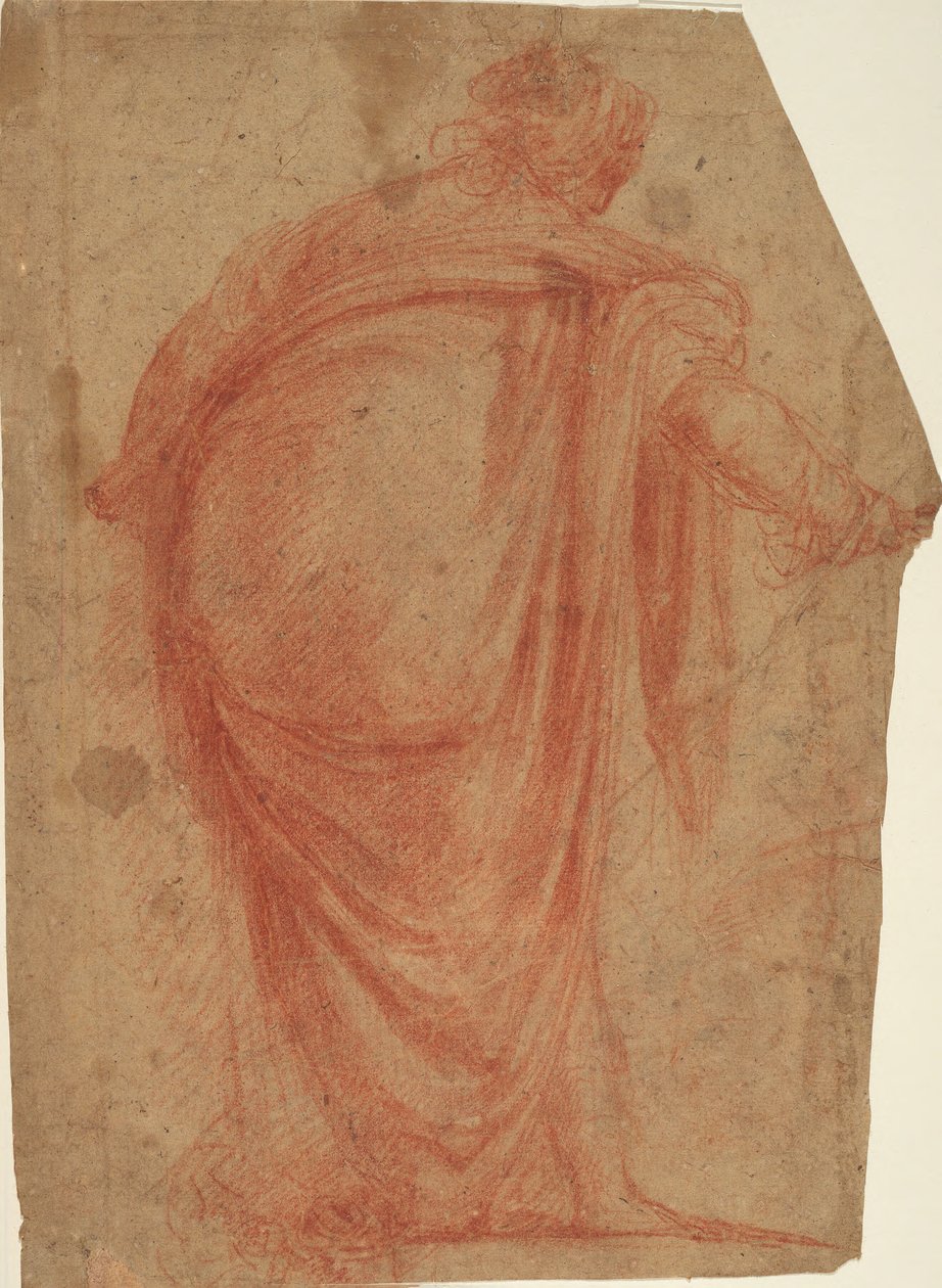 Heavily Draped Woman Seen from Behind by Francesco Montelatici