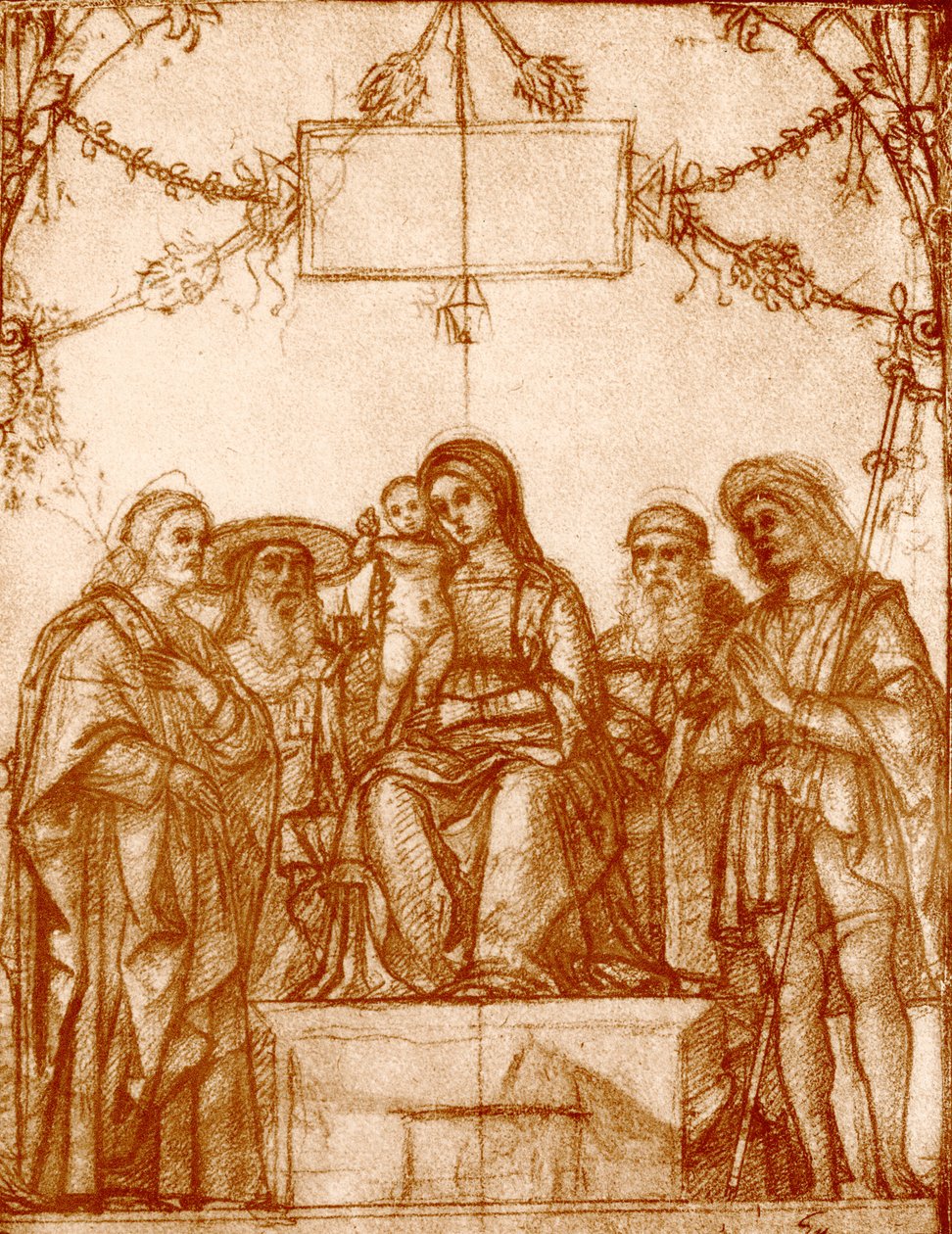 Madonna with Four Saints by Francesco Morone