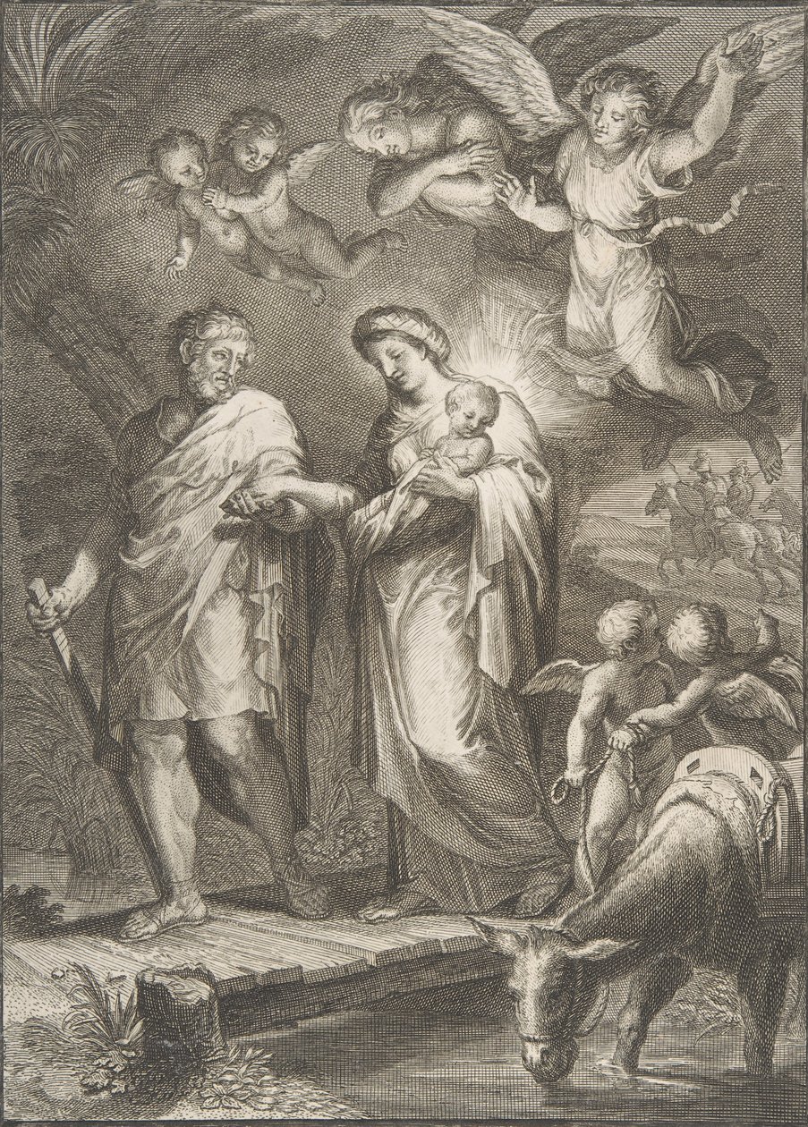 The Flight into Egypt by Francesco Polanzani